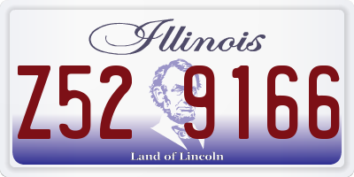 IL license plate Z529166