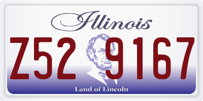 IL license plate Z529167