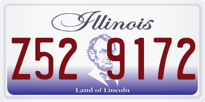 IL license plate Z529172