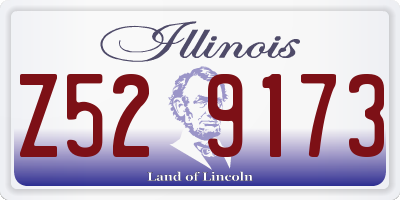 IL license plate Z529173