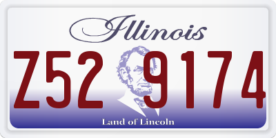 IL license plate Z529174