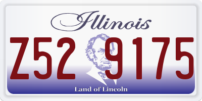 IL license plate Z529175