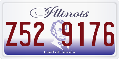 IL license plate Z529176