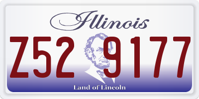IL license plate Z529177