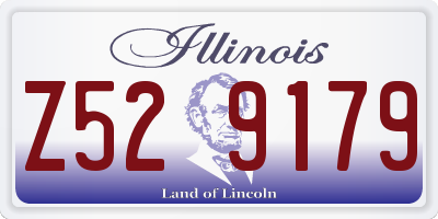 IL license plate Z529179