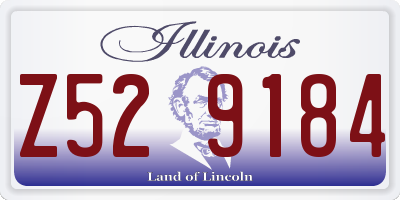 IL license plate Z529184