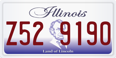 IL license plate Z529190