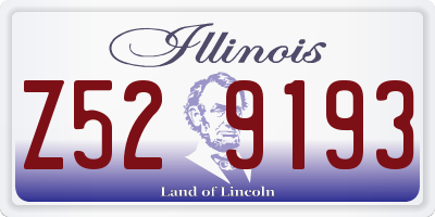 IL license plate Z529193