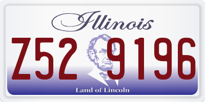 IL license plate Z529196