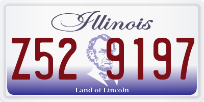IL license plate Z529197