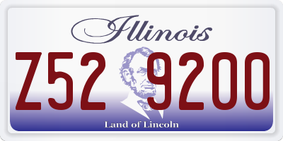 IL license plate Z529200