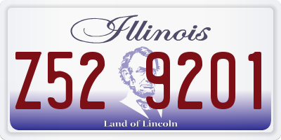 IL license plate Z529201