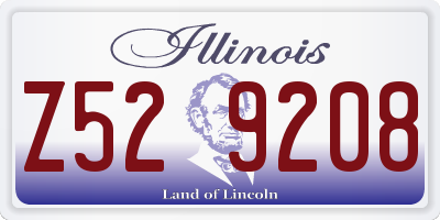 IL license plate Z529208