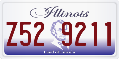 IL license plate Z529211