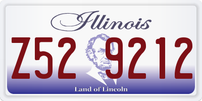 IL license plate Z529212