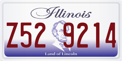 IL license plate Z529214