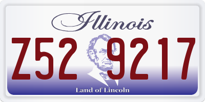 IL license plate Z529217