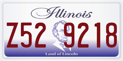 IL license plate Z529218