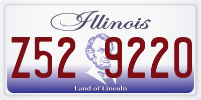 IL license plate Z529220