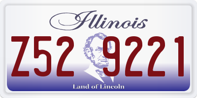 IL license plate Z529221