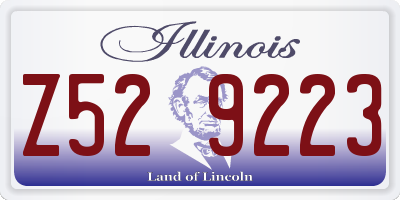 IL license plate Z529223