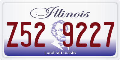 IL license plate Z529227