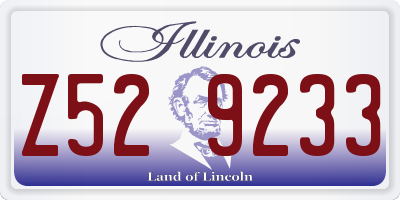 IL license plate Z529233