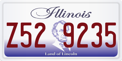 IL license plate Z529235