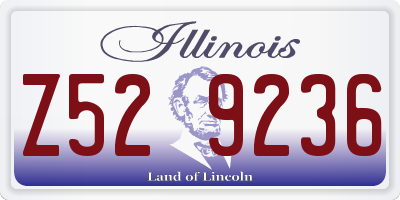 IL license plate Z529236