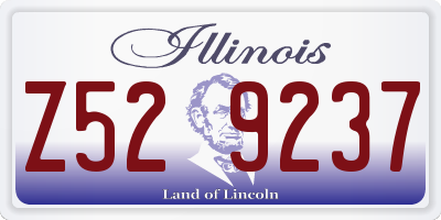 IL license plate Z529237