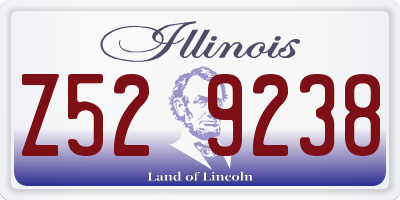 IL license plate Z529238