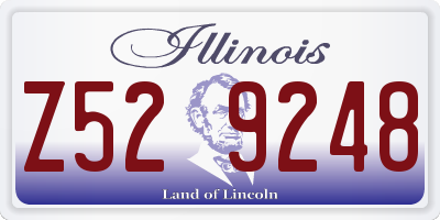 IL license plate Z529248