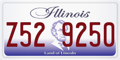 IL license plate Z529250