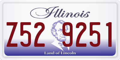 IL license plate Z529251