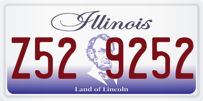 IL license plate Z529252