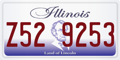 IL license plate Z529253