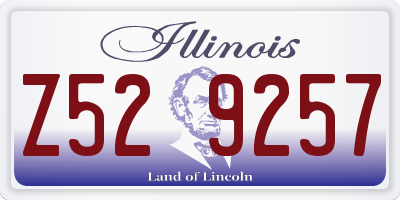 IL license plate Z529257