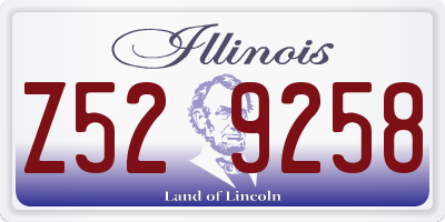 IL license plate Z529258