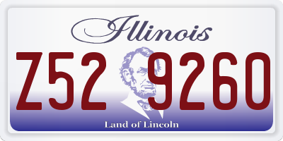 IL license plate Z529260