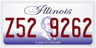 IL license plate Z529262