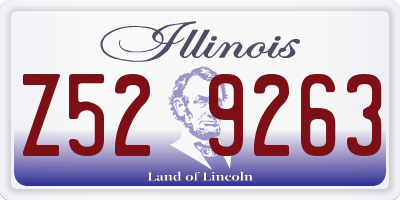IL license plate Z529263