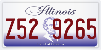 IL license plate Z529265