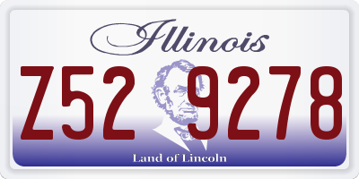 IL license plate Z529278