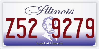 IL license plate Z529279