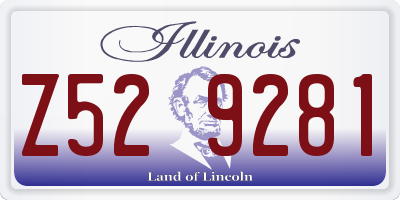 IL license plate Z529281