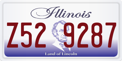 IL license plate Z529287