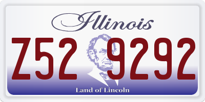 IL license plate Z529292