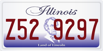 IL license plate Z529297