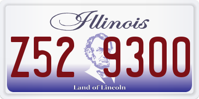 IL license plate Z529300
