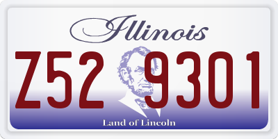 IL license plate Z529301